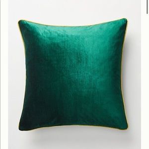 18”x18” Adelina Slub Velvet Pillow Emerald